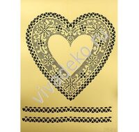 Премиум трафарет Золотое кружево 25х35см, DS-01 Золотое кружево