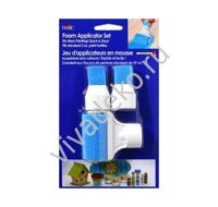 Насадка на тюбик с губкой кисточкой и роликом 3 шт, арт 30729