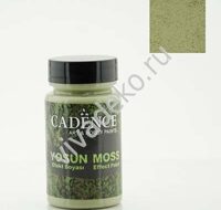 Краска паста CADENCE эффект мха, 90 мл, цвет светлый зеленый.
