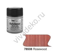 Лазурь(морилка) по дереву HobbyLine, арт 78508 розовое дерево,  50 мл